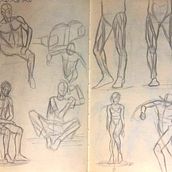 Practicas Anatómicas. Traditional illustration project by Marcoantonio Luciano Villegas Valdez - 07.24.2021