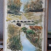 Mi Proyecto del curso: Paisajes naturales en acuarela. Fine Arts, Painting, and Watercolor Painting project by antonio gallego figueras - 07.24.2021