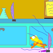 Pato y el portal. Motion Graphics, Animation, Character Design, 2D Animation, Stor, telling, Stor, and board project by Simón Matallana Nossa - 06.17.2021