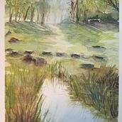 Mi Proyecto del curso: Paisajes naturales en acuarela. Fine Arts, Painting, and Watercolor Painting project by Rosendo Queijeiro - 07.24.2021