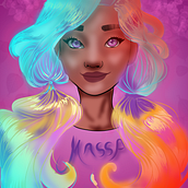 Meu projeto do curso: Retrato de personagens femininas Utilizei outro programa pois desenho no PC. Traditional illustration, Digital Illustration, and Digital Drawing project by Marcos Fábio Pacheco - 07.25.2021