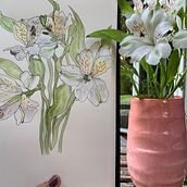 Mein Kursprojekt: Botanisches Zeichenheft: ein meditativer Ansatz. Traditional illustration, Sketching, Drawing, Watercolor Painting, Botanical Illustration, and Sketchbook project by Eva Czajkowski - 07.19.2021