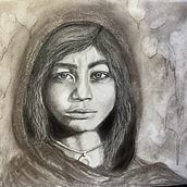 Mein Kursprojekt: Künstlerisches Porträt mit Kohlestift.  project by Anne-Marie - 07.25.2021