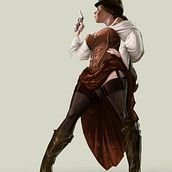 Chica Brava. Traditional illustration, Character Design, Fine Arts, Painting, Comic, Street Art, Sketching, Creativit, Pencil Drawing, Drawing, and Artistic Drawing project by Mario Ochoa - 07.25.2021