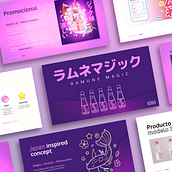 Magic Ramune. Proyecto del curso: Principios de diseño para presentaciones. Design Management, Graphic Design, Marketing, and Communication project by Rebeca Tenorio - 07.17.2021