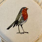 Mi Proyecto del curso: Pintar con hilo: técnicas de ilustración textil. Traditional illustration, and Embroider project by Karina - 07.26.2021