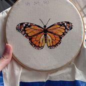 Mi Proyecto del curso: Técnicas de bordado realista. Traditional illustration, and Embroider project by jazcorona26 - 08.20.2021
