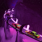 sci fi Akina Mountain. 3D, Digital Illustration, and 3D Design project by Ángel Lario Ordás - 07.26.2021