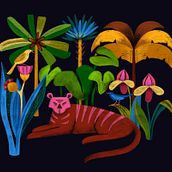 Mi Proyecto del curso: Ilustración flat con Photoshop. Traditional illustration, Digital Illustration, and Digital Painting project by biribis - 07.23.2021