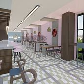 MOCHI RESTAURANT - By Gabriela Amell . % Gabriela Amell tarafından hazırlanan İç Mimarlık, İç Tasarım, İç Dekoras, on, Ve Perakende Tasarımı projesi - 07.26.2021