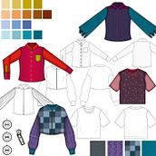 Mi Proyecto del curso: Introducción a Adobe Illustrator para el diseño de moda. Traditional illustration, Vector Illustration, and Fashion Design project by Manuela Rincón - 07.22.2021