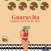 Peça Publicitária - Rebranding Guaravita - APS Direção de Arte. Publicidade e Ilustração tradicional projeto de Maria Eduarda Pitwak - 27.07.2021
