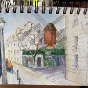 My project in Architectural Sketching with Watercolor and Ink course. Sketching, Drawing, Watercolor Painting, Architectural Illustration, Sketchbook & Ink Illustration project by shinmeadows - 07.26.2021