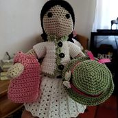 Meu projeto do curso: Amigurumi: design de roupa, cabelo e acessórios Ein Projekt aus dem Bereich H, werk, Spielzeugdesign, Weben und Crochet von Celeste Silva - 27.07.2021