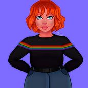 Meu projeto do curso: Retrato de personagens femininas com Procreate. Ilustração tradicional, Ilustração digital, e Desenho digital projeto de hilher gustavo - 26.07.2021