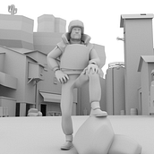 Proyecto Integrado de Animación y Creación de un personaje en un escenario 3D. 3D, Character Animation, 3D Animation, 3D Modeling, 3D Character Design, and 3D Design project by Jorge Melo Quezada - 06.14.2021