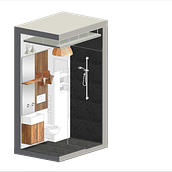 Design de Banheiro Pequeno. Interior Design, Interior Architecture, Furniture Design, Making, and Traditional illustration project by Carina Carvalho - 07.27.2021