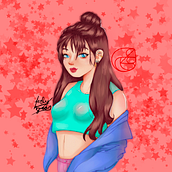 Meu projeto do curso: Retrato de personagens femininas com Procreate. Traditional illustration, Digital Illustration, and Digital Drawing project by Jessica Aguiar - 07.27.2021