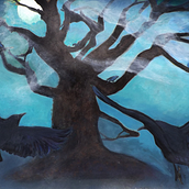 Crow Nocturne. Un progetto di Pittura di Stacey Peak - 15.07.2021