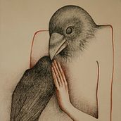 Cuervas. Traditional illustration, Pencil Drawing, and Fine Arts project by Natalia Bustos - 07.27.2021
