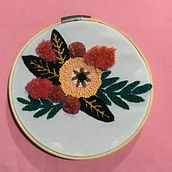 Flores . Fine Arts, and Embroider project by Lizbeth Corona - 07.25.2021