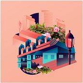 Vancouver Neighbourhoods. Traditional illustration, and Graphic Design project by kempendesign - 07.28.2021