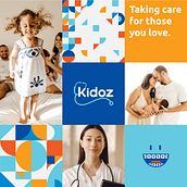 Kidoz Pediatric Clinic - ReBranding. Br, ing e Identidade, Design de logotipo, Design, Ilustração tradicional, e Direção de arte projeto de BLEI Studio - 28.07.2021