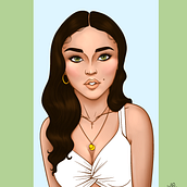 My project in Female Character Portraits in Procreate course. Traditional illustration, Digital Illustration, and Digital Drawing project by eris_deaalata - 07.25.2021