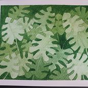 Il mio progetto del corso: Tecniche di acquerello in negativo per illustrazione botanica "monstera". Traditional illustration, Watercolor Painting, and Botanical Illustration project by dan_car - 07.29.2021