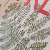Meu projeto do curso: Técnicas básicas para bordado de letras. Embroider project by Natália Sbrissa - 07.30.2021