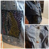 Reparación de Chaqueta. Un proyecto de Costura, DIY, Upc, cling y Bordado de Nelsy Cuero - 09.09.2021