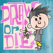 DRAW or DIE. Traditional illustration, and Design project by Jesús Romero - 07.30.2021