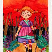 Pipi. Traditional illustration, Character Design, and Children's Illustration project by Luna Lee - 07.30.2021