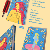 Mi linea de cuadernos ilustrados / Serie Musas. Projekt z dziedziny Trad, c i jna ilustracja użytkownika Judith Hilen - 30.07.2021