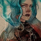 Meu projeto do curso: Retrato Ilustrado com Procreate. Traditional illustration, Vector Illustration, Digital Illustration, and Portrait Drawing project by Simone Marrach - 07.25.2021