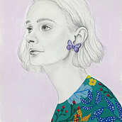Mi Proyecto del curso: Retrato con lápiz, técnicas de color y Photoshop. Un progetto di Illustrazione tradizionale, Belle arti, Disegno a matita, Disegno, Illustrazione digitale e Disegno di ritratti di María Ignacia Fernández Vergara - 29.07.2021