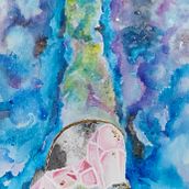 My project in Modern Watercolor Techniques course. Traditional illustration, Fine Arts, Painting, and Watercolor Painting project by Dalia Ramirez - 07.31.2021