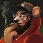  Pintura digital de personajes: ilustra con luz y color: The Weed Bear . % Steven Bienvenido Beltre Gómez tarafından hazırlanan Geleneksel illüstras, on, Karakter Tasarımı, Dijital İllüstras, on, Dijital Bo, Ve ama projesi - 07.30.2021