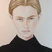 Mi Proyecto del curso: Retrato en acuarela a partir de una fotografía. Traditional illustration, Watercolor Painting, and Portrait Drawing project by Mariela Valdivia - 08.01.2021
