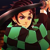 Demon Slayer - Tanjiro. Un proyecto de Ilustración tradicional de Tam Ayala - 01.08.2021