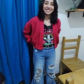Mi Proyecto del curso: Crochet: crea prendas con una sola aguja. Hygge Cárdigan lucido por mí hija de 13 años!!! . Fashion Design, Fiber Arts, DIY, and Crochet project by gonzalezmariasofia87 - 08.01.2021