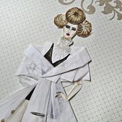 My project in Creative Fashion Illustration Techniques course. Un proyecto de Ilustración tradicional, Collage y Dibujo artístico de Alaine Kaye Pang - 01.08.2021