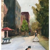 Urban Landscapes in Watercolor. Projekt z dziedziny  Sztuki piękne, Malowanie akwarelą,  R i sunek architektoniczn użytkownika Jason Amster - 29.07.2021