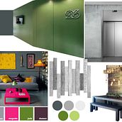 My project in Color Applied to Interior Design course (Mood Board for Lobby and Cafeteria). Projekt z dziedziny Projektowanie wnętrz,  Dekoracja wnętrz, Dekoracja wnętrz i Teoria barw użytkownika MD ZAHIRUL ISLAM - 28.03.2021
