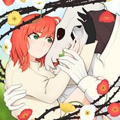 Chise and Elias in love. Digital Illustration, and Traditional illustration project by Patricia Orellana - 08.01.2021