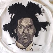 Basquiat Punch Needle Embroidery: From Pictures to Portraits course by Scherrie DeBord. Bordado projeto de Scherrie DeBord - 01.08.2021