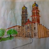 Mi Proyecto del curso: Dibujo arquitectónico con acuarela y tinta. Sketching, Drawing, Watercolor Painting, Architectural Illustration, Sketchbook & Ink Illustration project by Itzel Guadalupe Hernandez Ruaro - 08.01.2021
