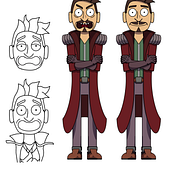 Mi Proyecto del curso: Ilustración de personajes con estilo. Traditional illustration, Character Design, and Comic project by Eleazar Castro - 08.01.2021