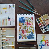 Meu projeto do curso: Cores na aquarela: descubra sua personalidade cromática. Traditional illustration, Fine Arts, Painting, Watercolor Painting, and Color Theor project by Yanna Lima - 08.02.2021