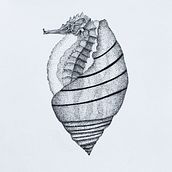 Inkapsulated Stippling Project. Traditional illustration, Ink Illustration, and Sketchbook project by Rawan AlAwadhi - 08.02.2021
